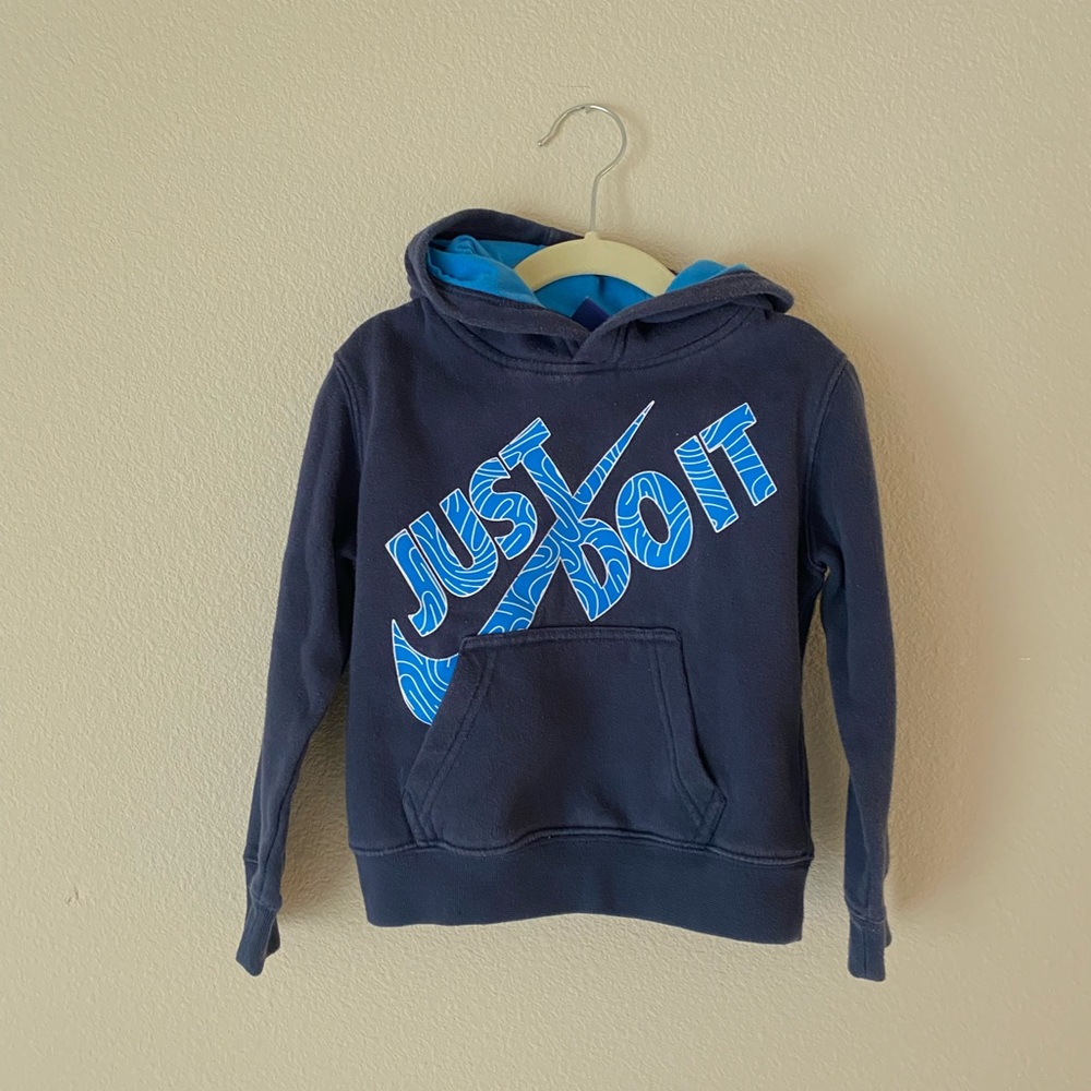 Nike dark blue hoodie for toddlers